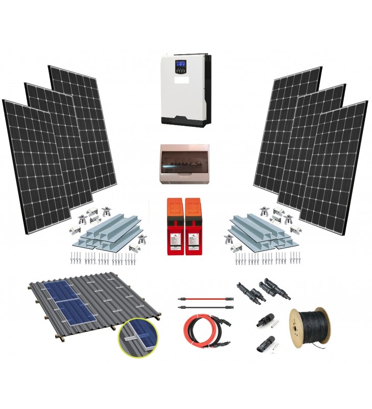 24V 1,5kW - 200Ah Sistem Fotovoltaic / Instalatie fotovoltaica